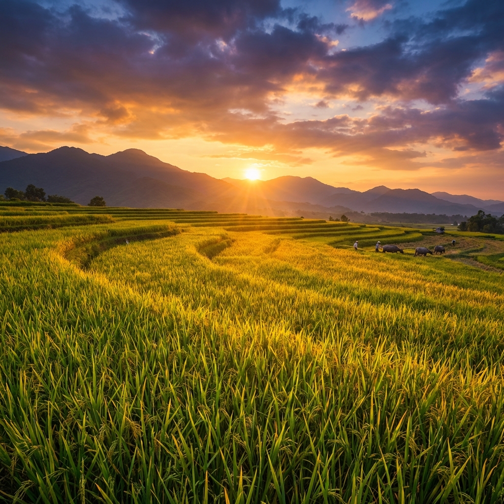 مزارع أرز بسمتي